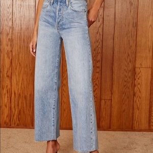 Denim Forum - the Farrah high rise wide leg 28L